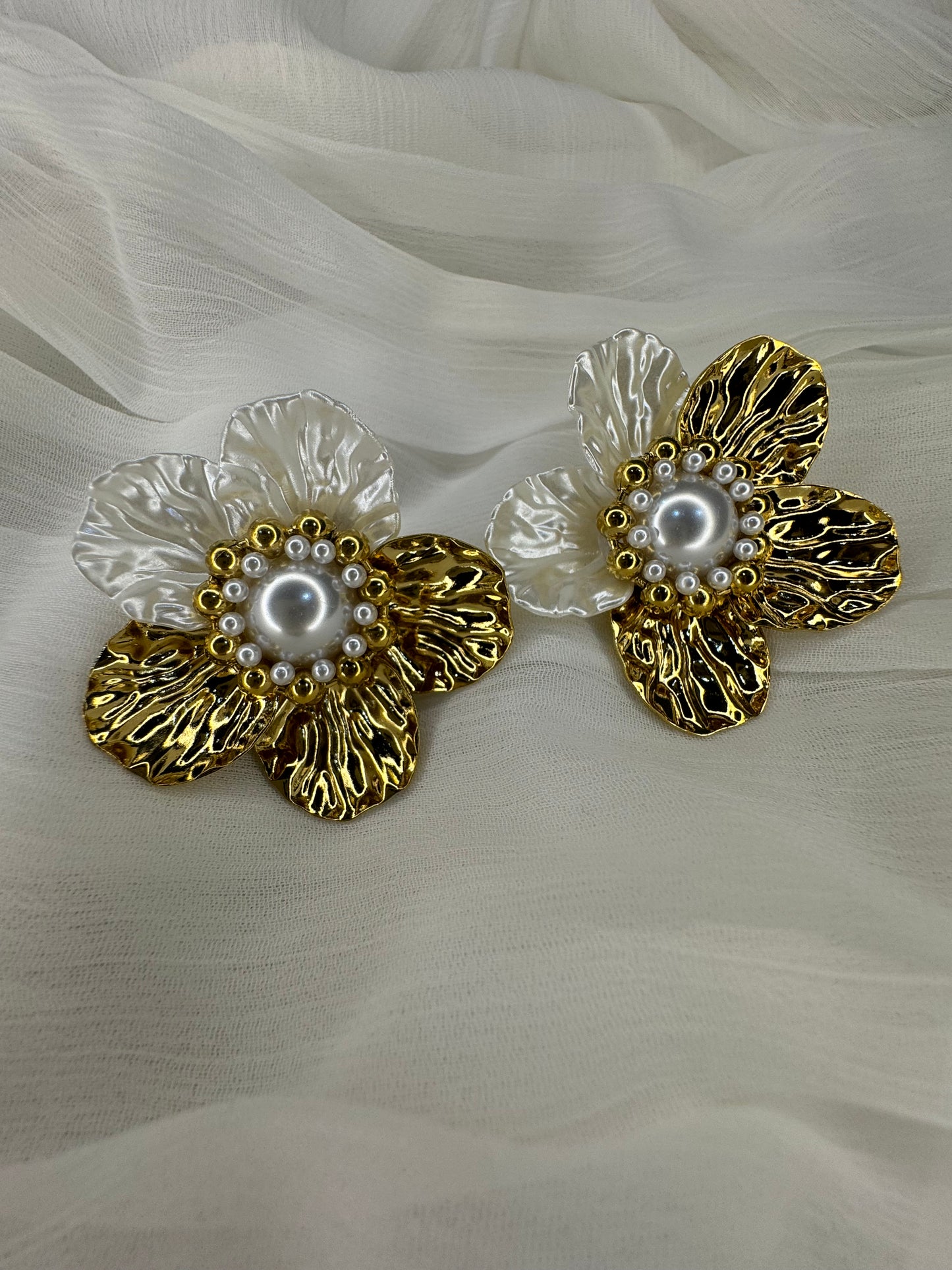 Boucles d’oreilles marguerites
