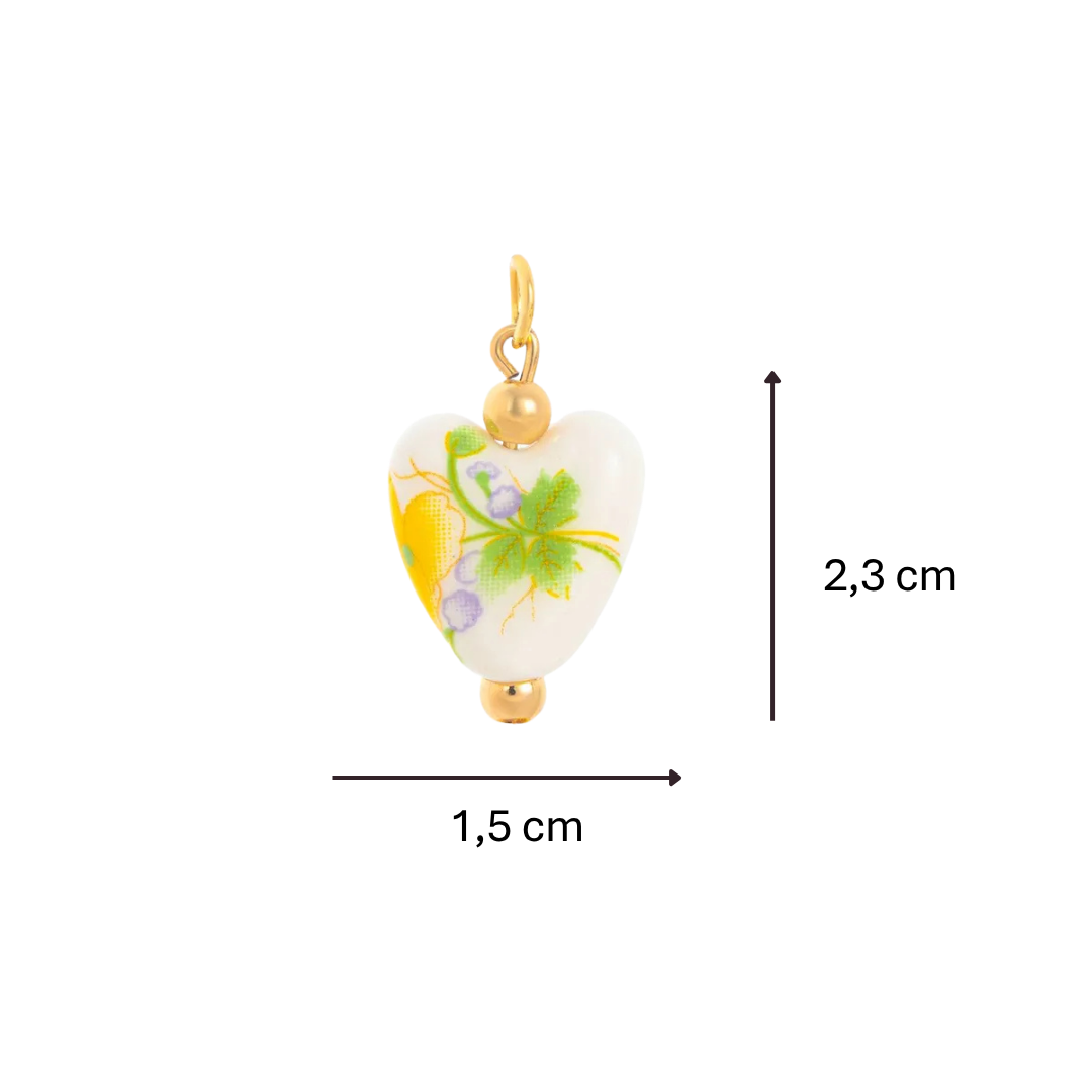 Charm cœur vert