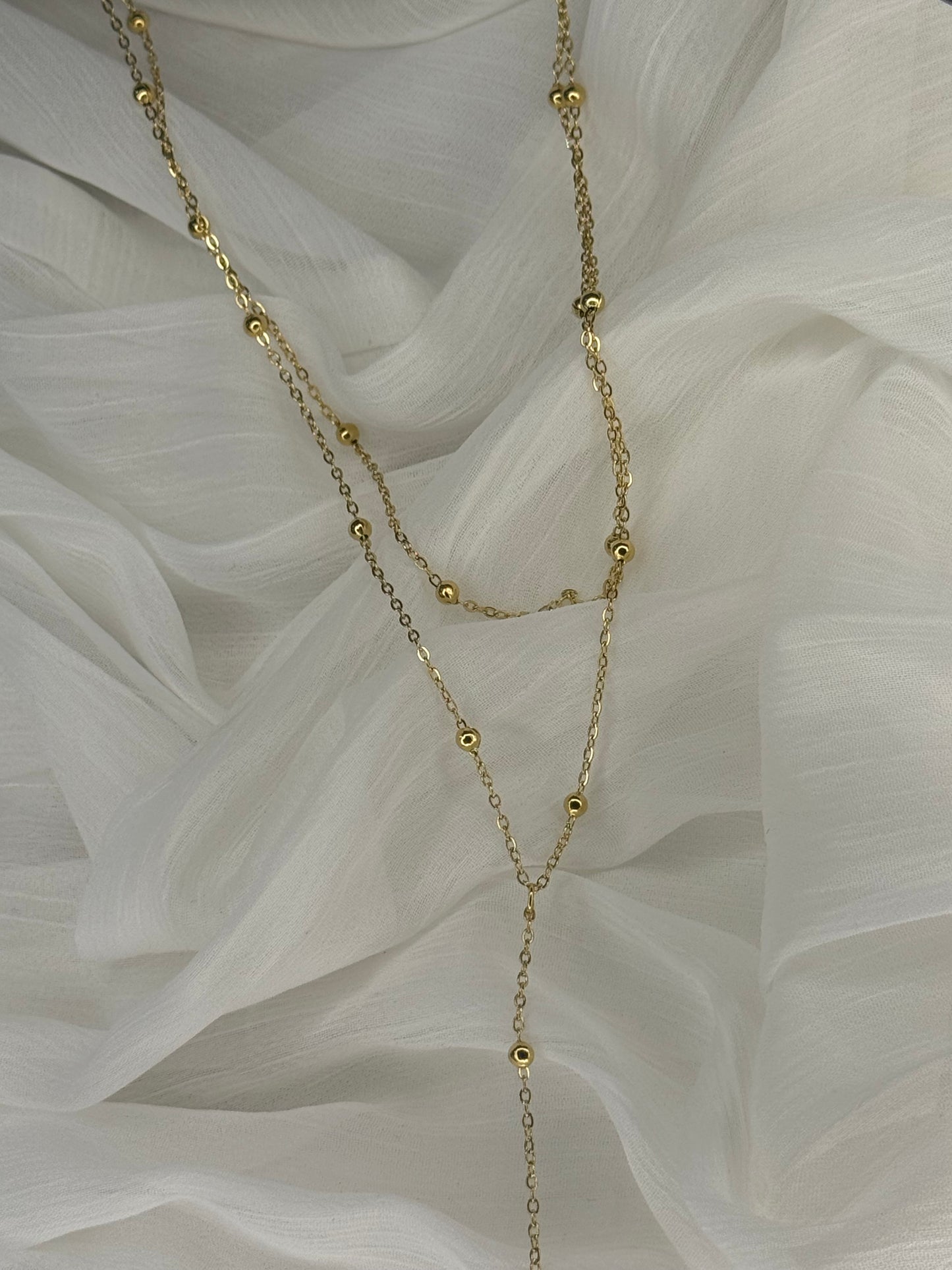 Collier à billes double