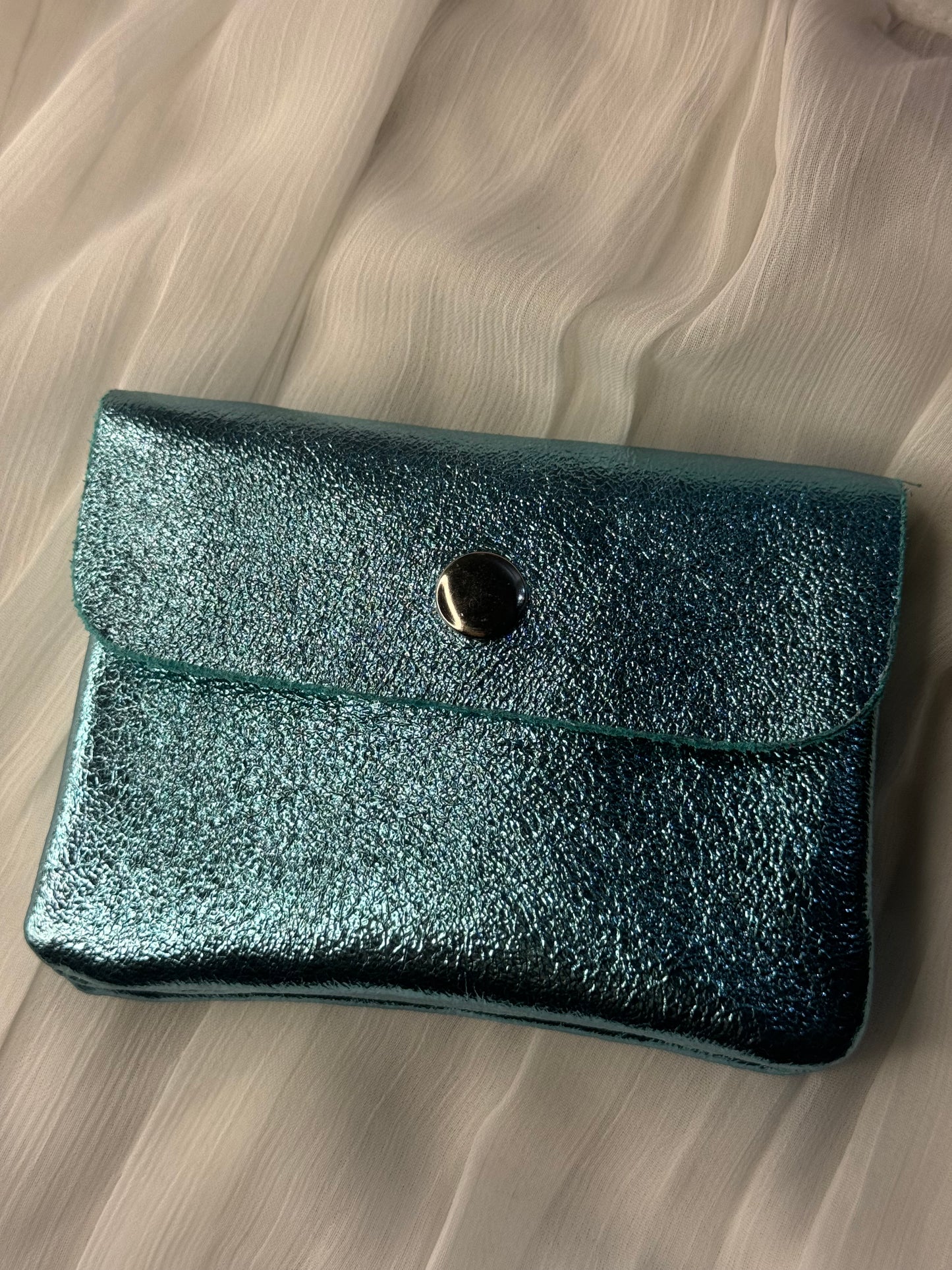 Porte monnaie turquoise