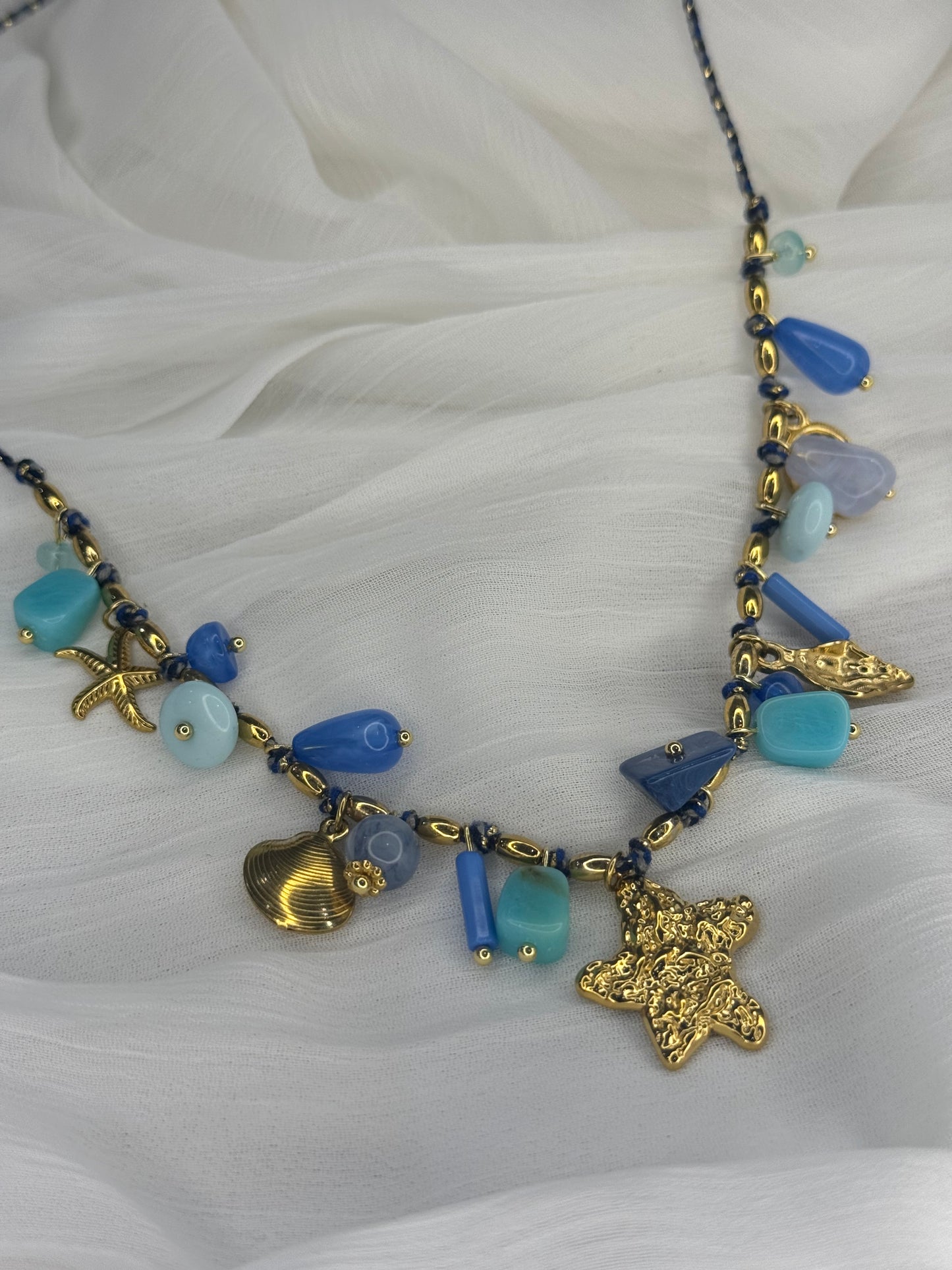 Collier Anna bleu