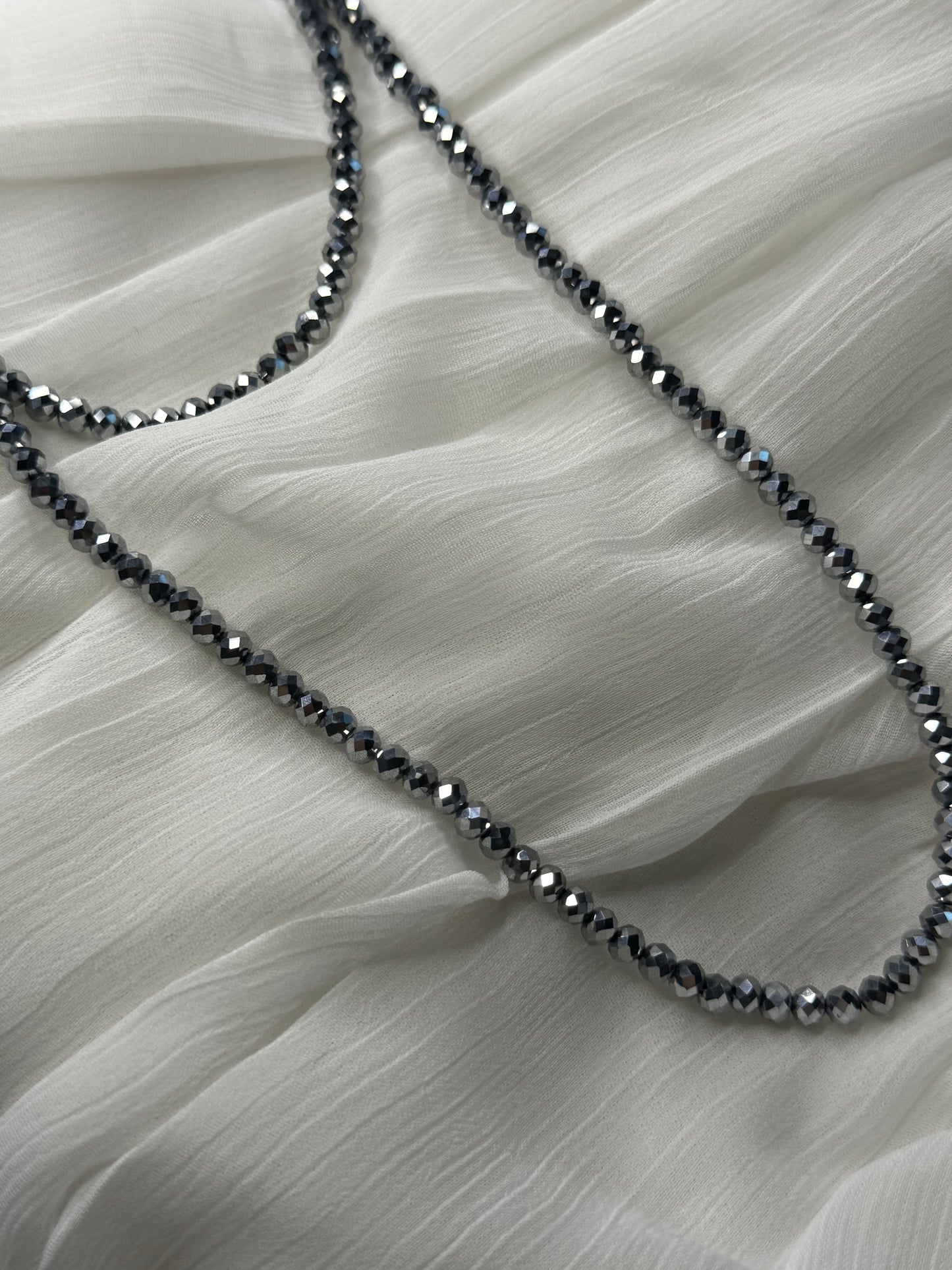 Sautoir Iris argent