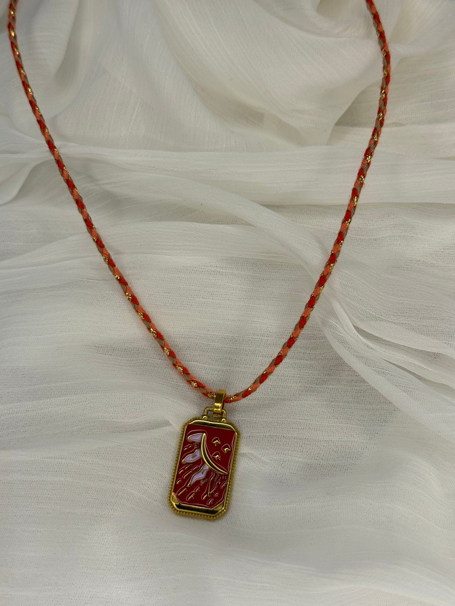 Collier Julie rouge
