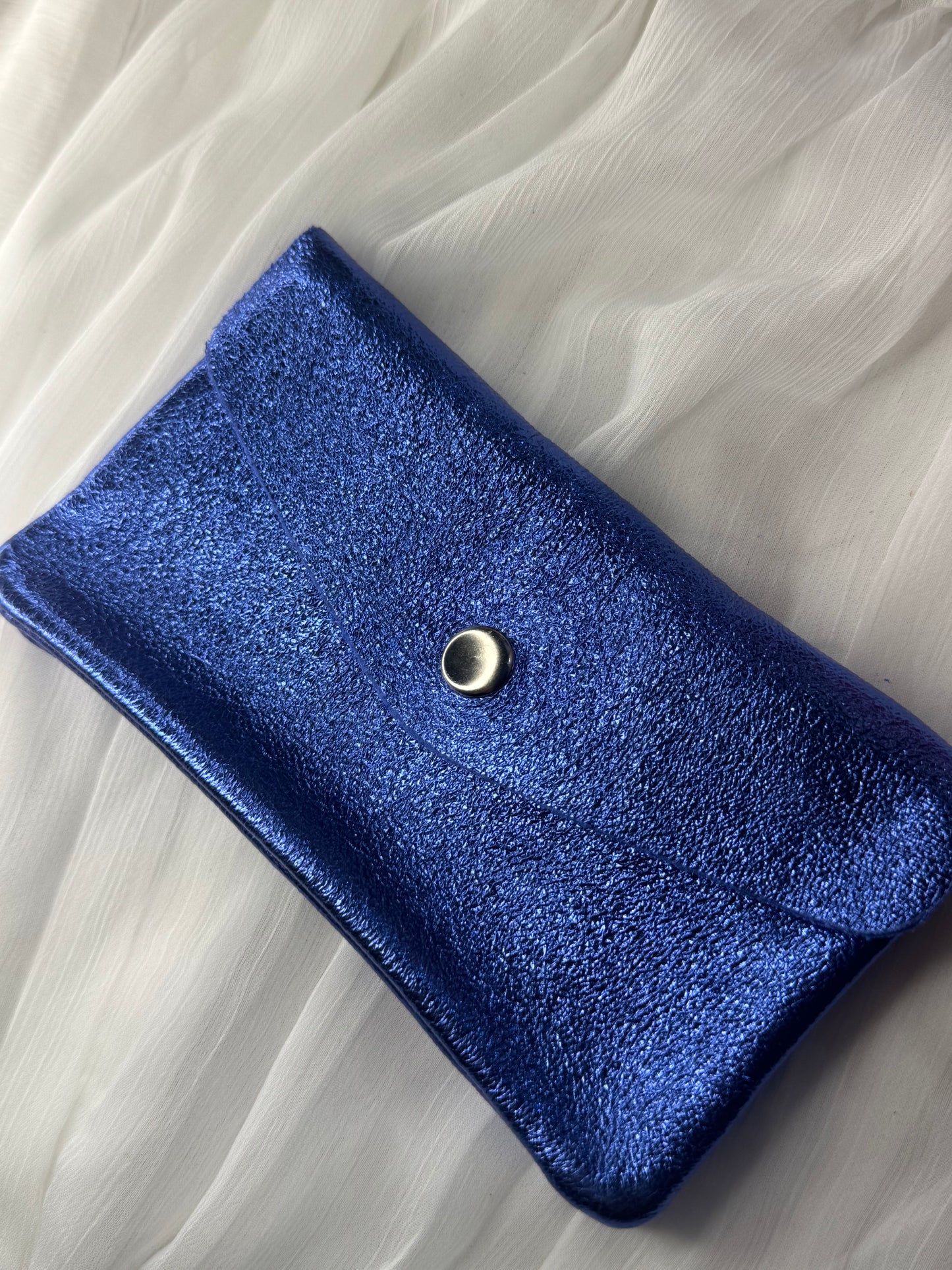 Portefeuille bleu électrique