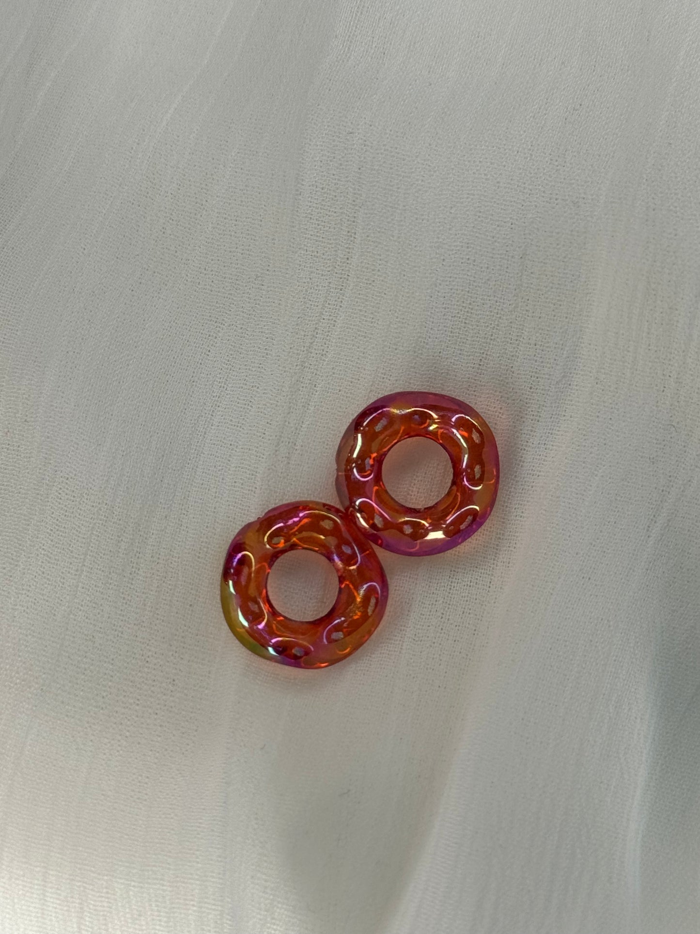 Rond torsadé rouge (mini)