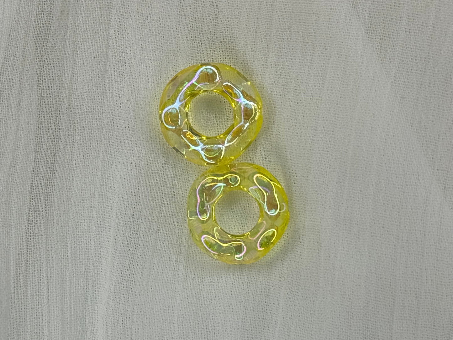 Rond torsadé jaune (mini)