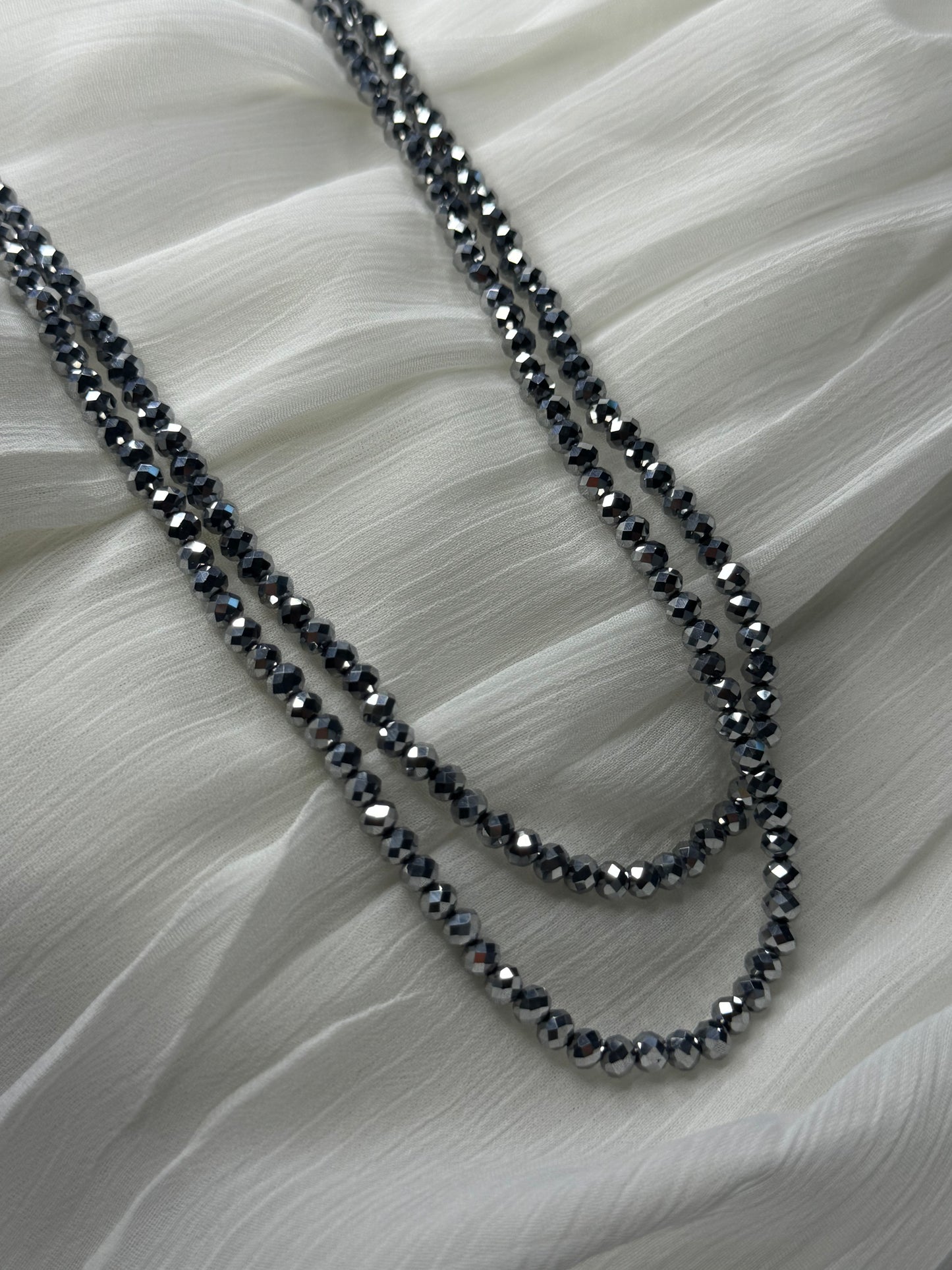 Sautoir Iris argent