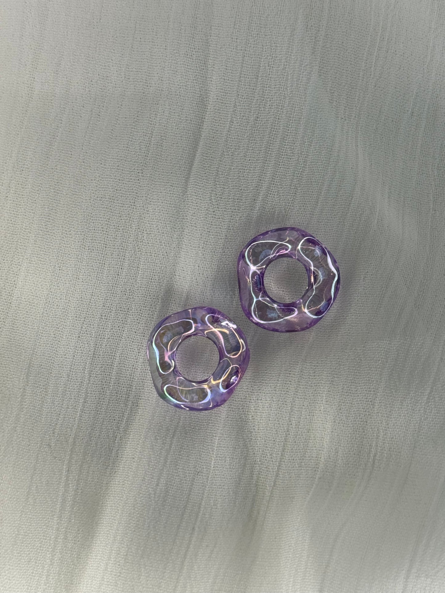 Rond torsadé violet (mini)