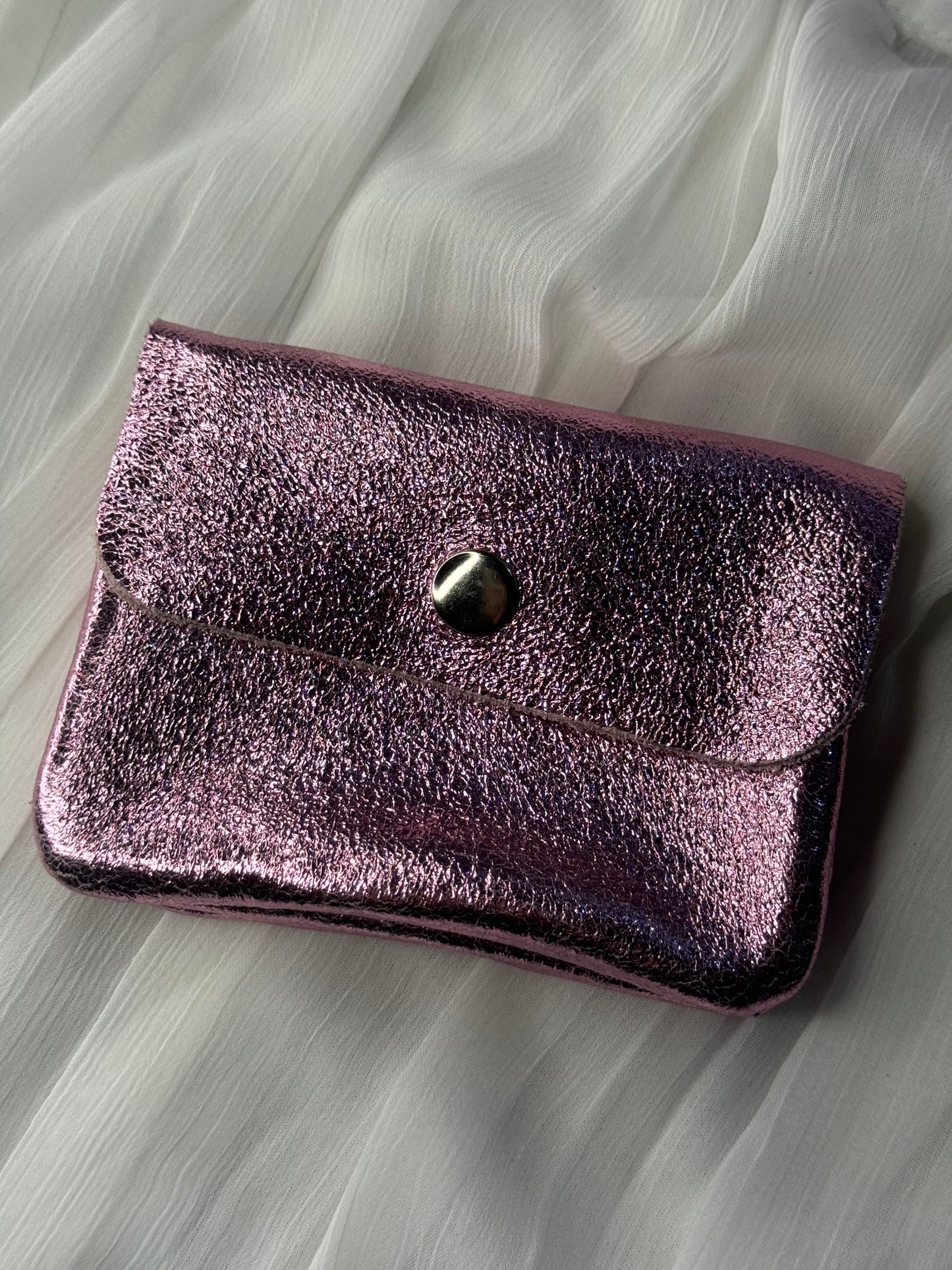 Porte monnaie rose pale