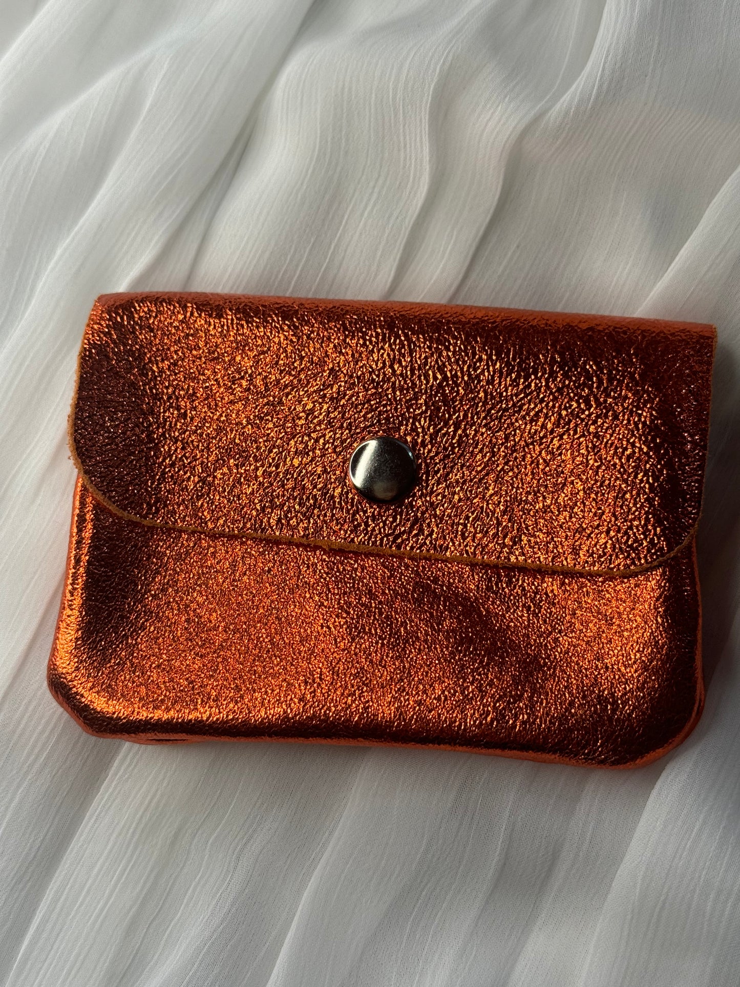 Porte monnaie orange