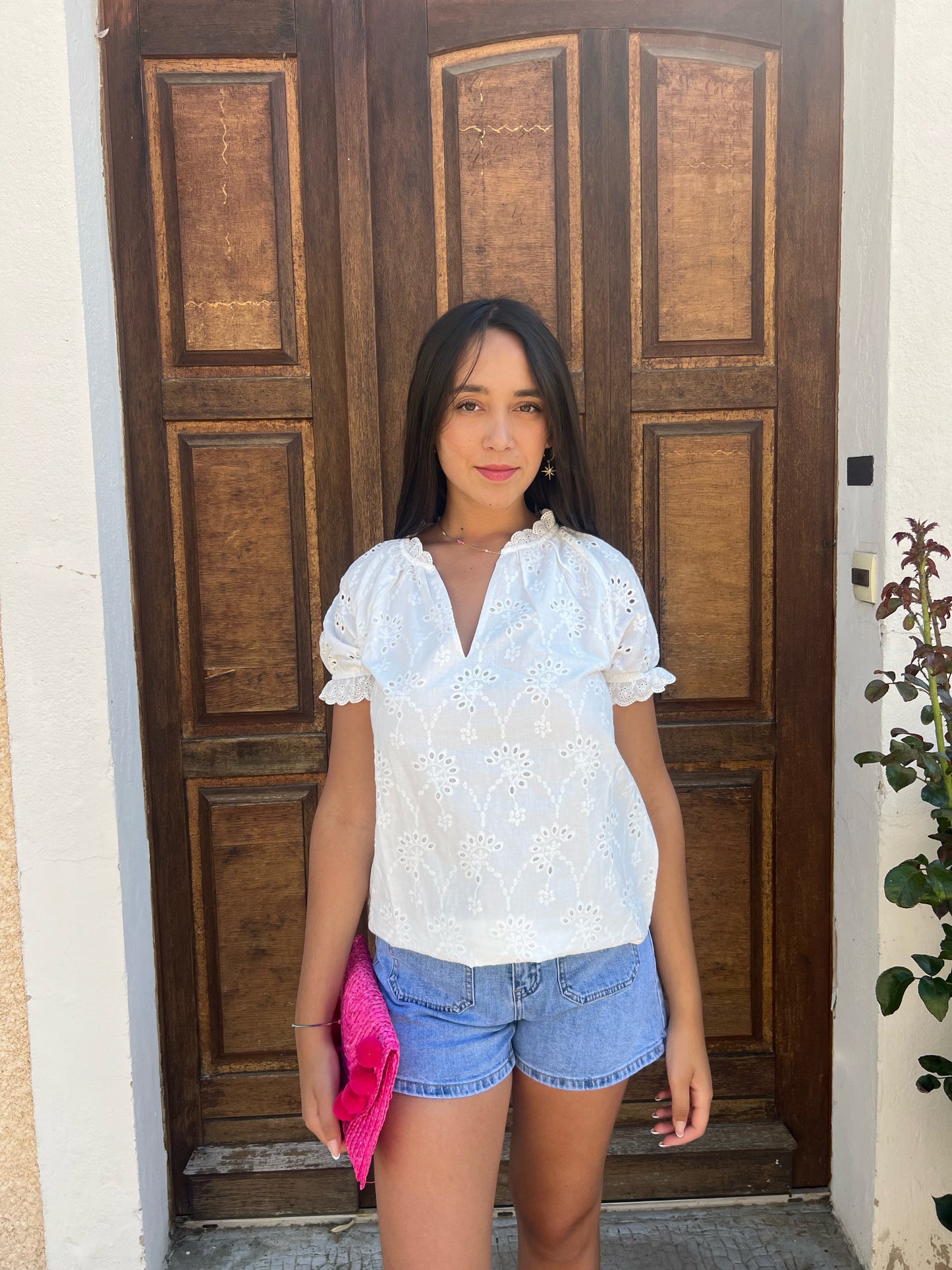 Denim shorts