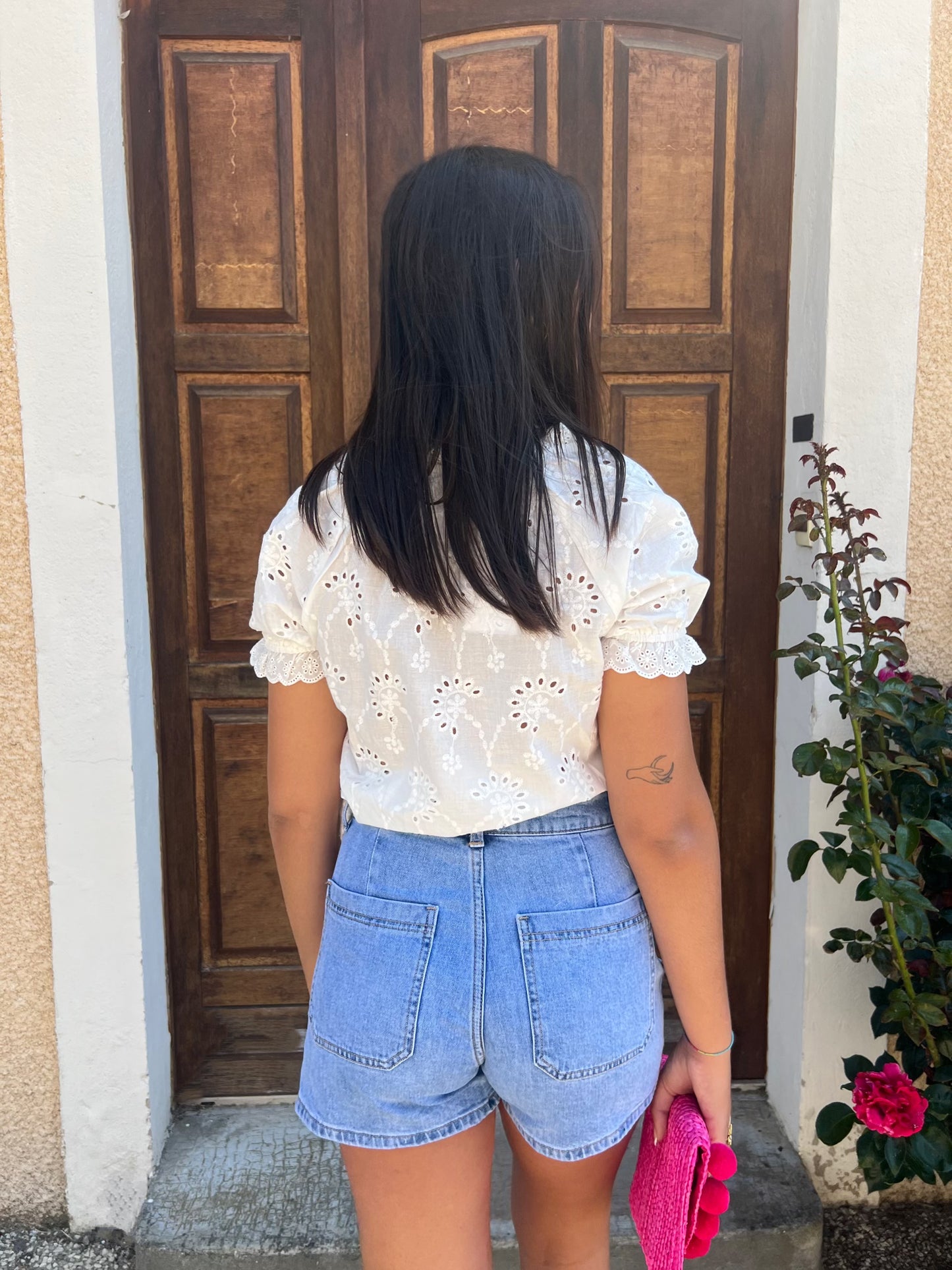 Denim shorts