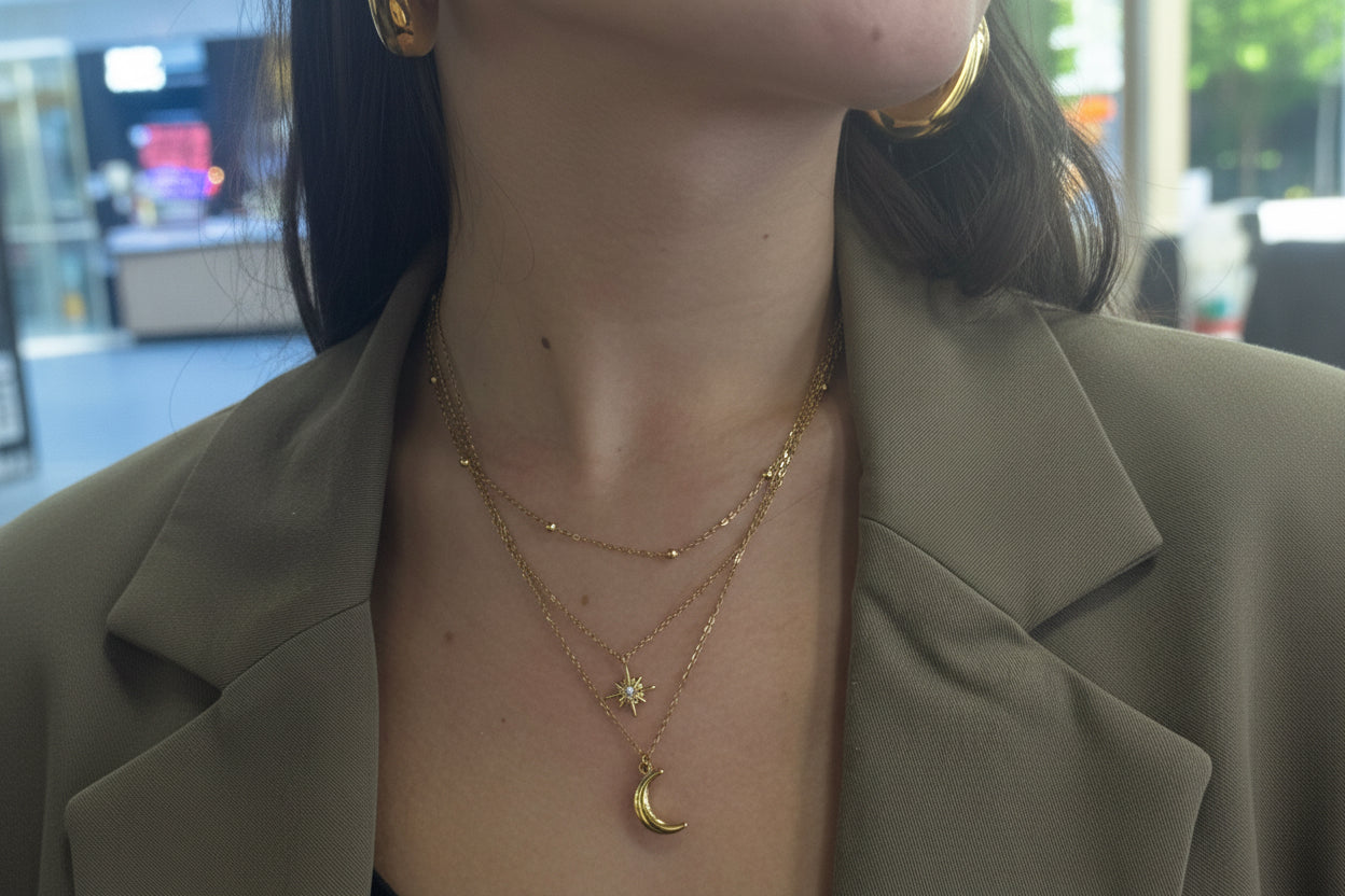 Collier triple Geneviève