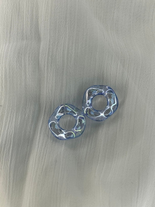 Rond torsadé bleu (mini)