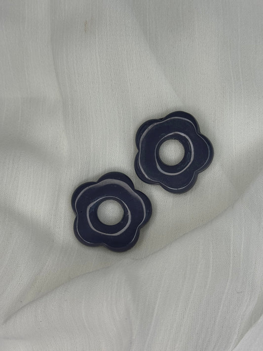 Fleurs bleu gris (grandes)