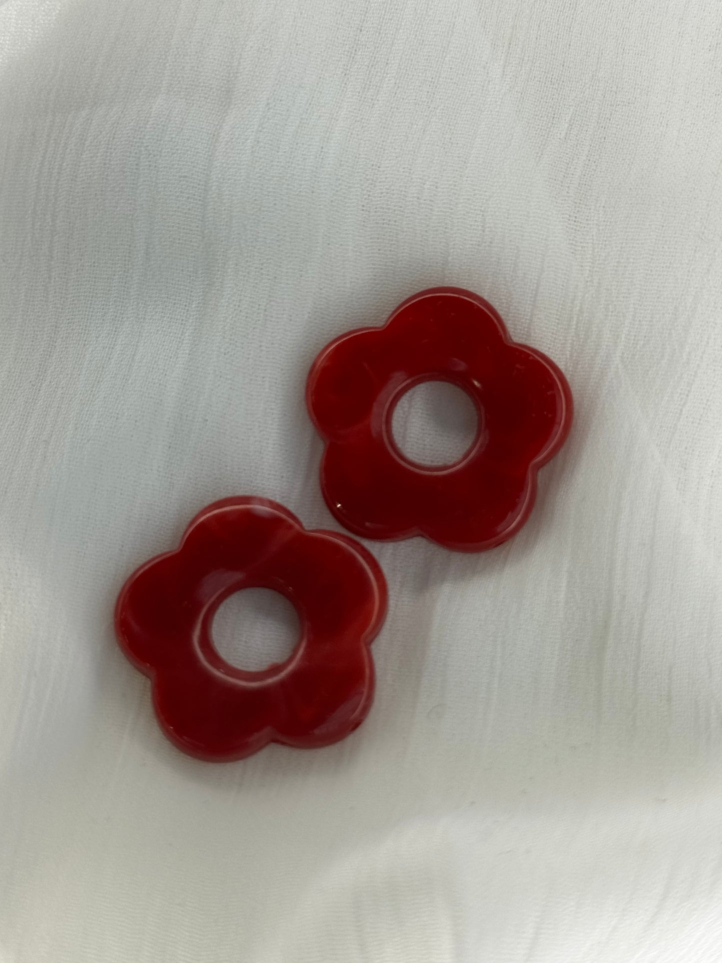 Fleurs bordeaux (grandes)