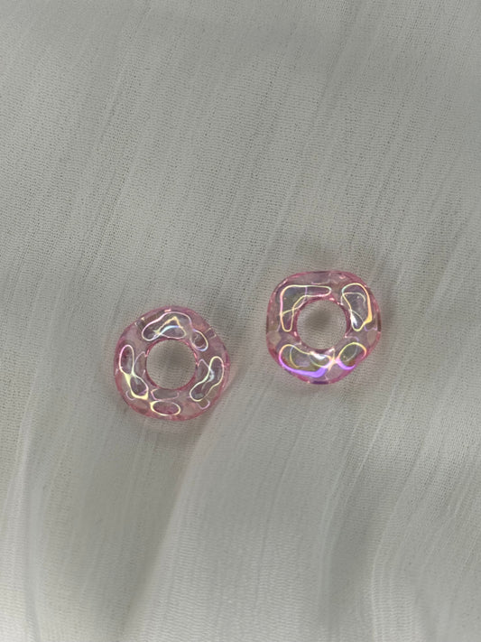 Rond torsadé rose (mini)