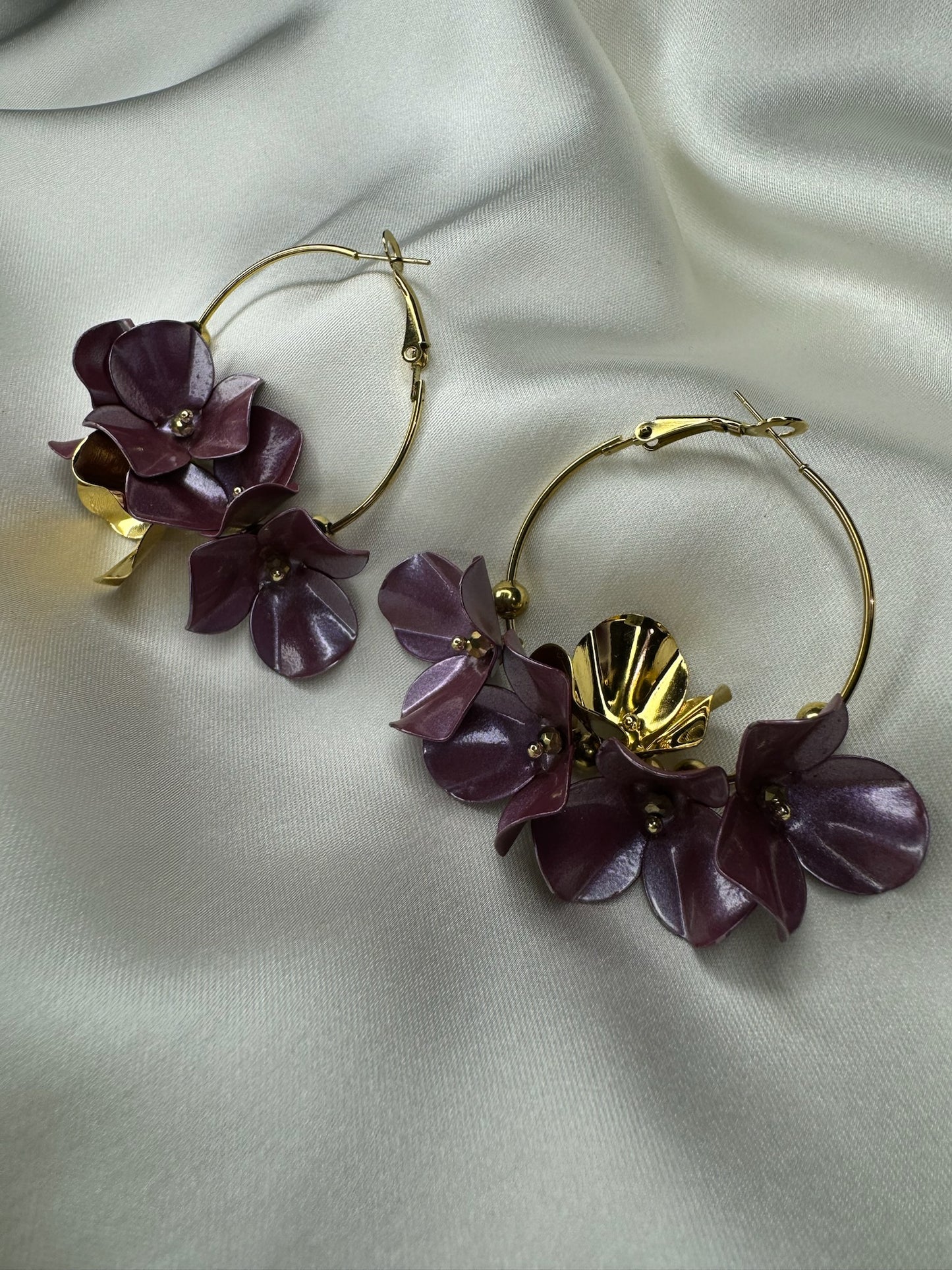 Boucles d’oreilles Lilas