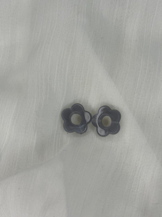 Fleurs gris foncé  (mini)