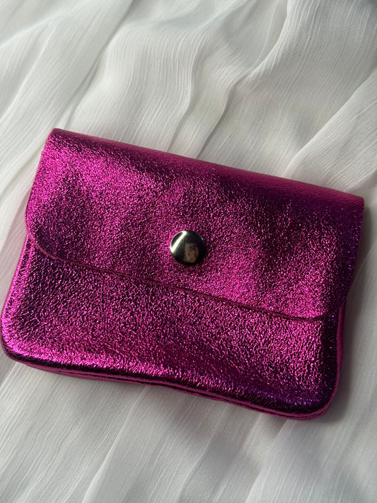 Porte monnaie fuschia