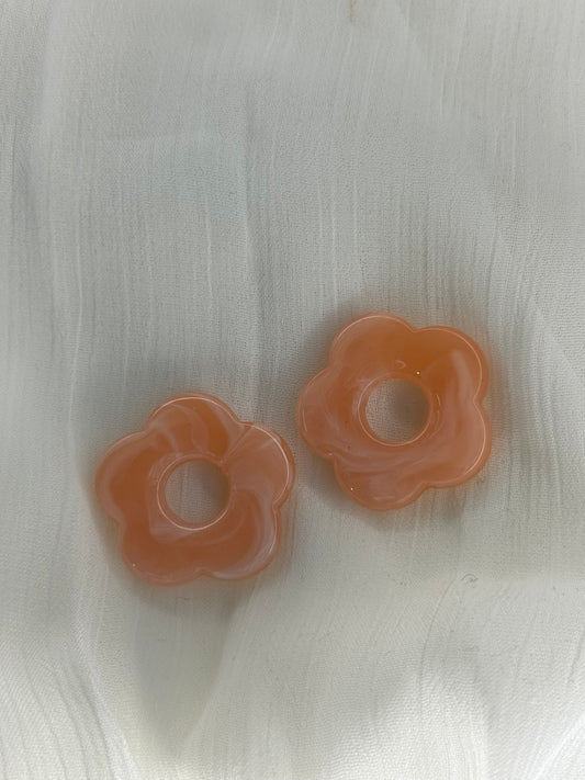 Fleurs saumon (grandes)