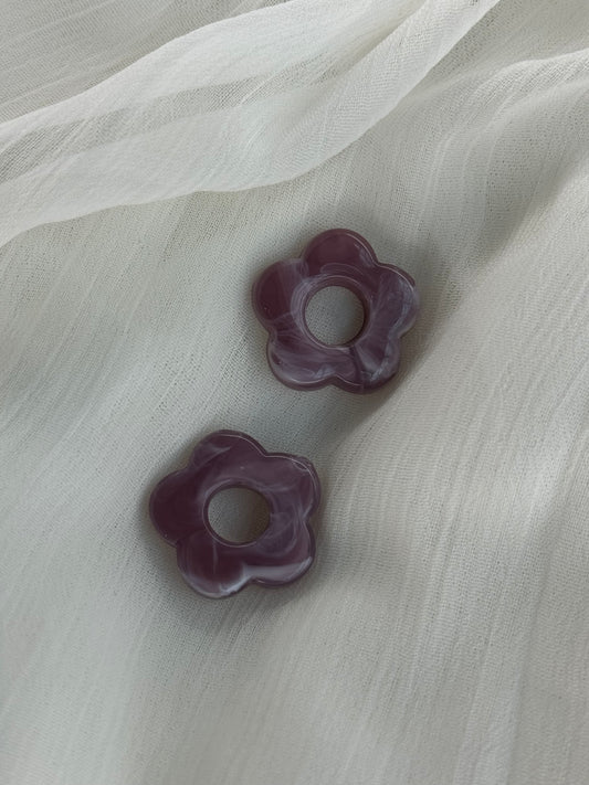 Fleurs violettes (moyennes)