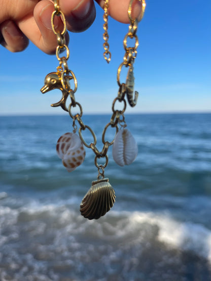 Bracelet breloques coquillages