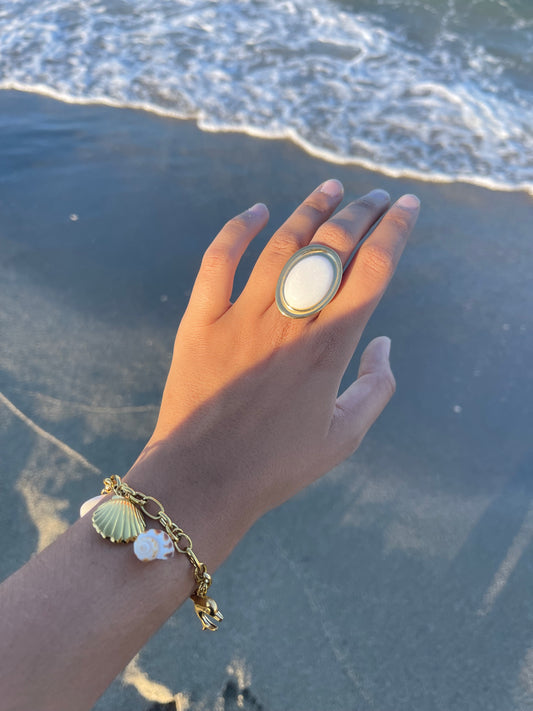 Bracelet breloques coquillages