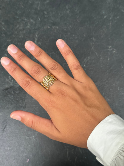 Bague Mathilde maille marine